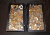 2 Shadow Boxes Filled with Collector Coins