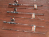 Zebco Fishing Poles - 3 Total in Lot