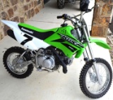 2015 Kawasaki KLX 110 L 4 Stroke Engine Motorcycle/Dirt Bike, Includes: Riding Gear