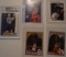 4 Michael Jordan Trading Cards and 1 Jim Kelly Golf Trading Card