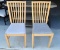 Set of 2 Wooden Chairs