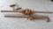 Antique Iron Pipe Threader, Set of Hay Hooks, Cotton Scale w/ Pea