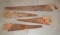 4 Antique Hand Saws