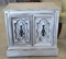 Shabby Chic Silver End Table