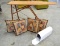 Antique Ironing Board w/ 4 Pillows & Mailbox
