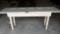 Custom Made, Shabby Chic Sofa Table with Glass Top