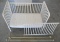 Baby Bed/Crib/Toddler Bed with Mattress and 2 Antique/Vintage Curtain Rods