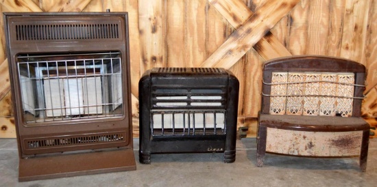 Set of 3 Antique/Vintage Heaters