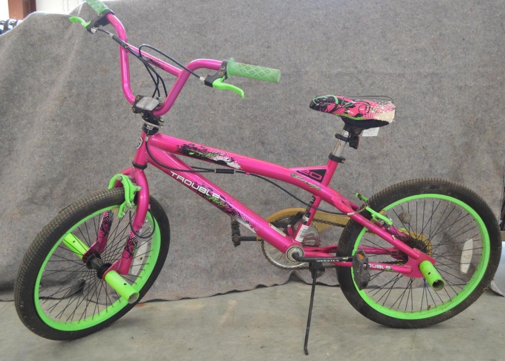 neon pink bike