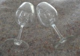 2 Tubs with Wine Glasses and Glass Flutes