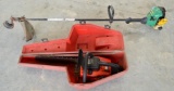 Homelite 240 Chainsaw in Hard Carrying Case and Featherlite 25cc WeedEater