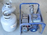 2 Propane Tanks and 1 PowerHouse 208cc 2