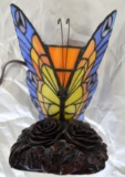 Stained Glass Butterfly Hanging Light