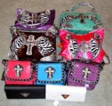 9 Various colors and styles of Ladies Handbags