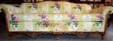 Antique/Vintage Carved Wood 1 Cushion Couch -