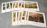 Set of 14 Military Digital Prints