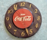 Metal Coca Cola Clock mfg. by General Electric