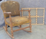 Antique/Vintage Rocker and Child/Pet Gate