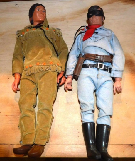 1973 Gabriel Industries, Lone Ranger and Tonto Action Figures