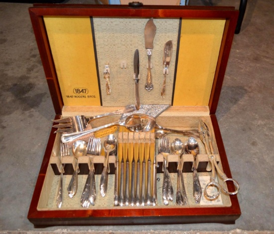 1847 Rogers Bros. Silverware Set, In Case