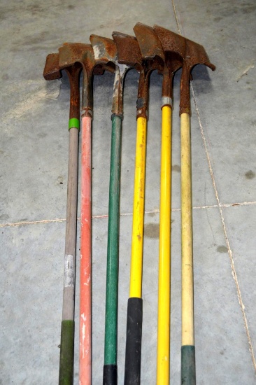 Set of 6 Flat Shovels