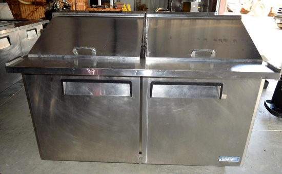 Stainless Steel Commercial M3 Turbo Air Refrigerator/Cooler, Split Top, Split Front Doors