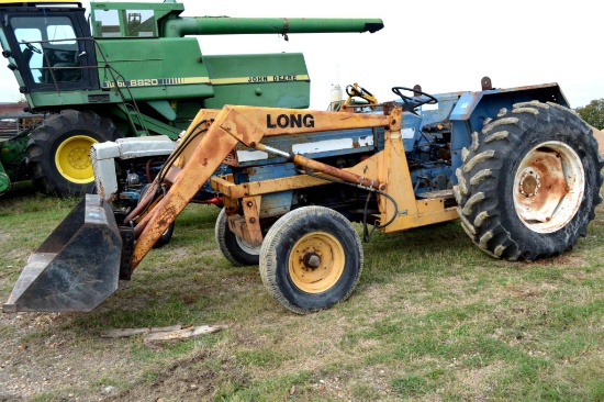 Long 1582 2WD Diesel Tractor w/Long Front End Loader