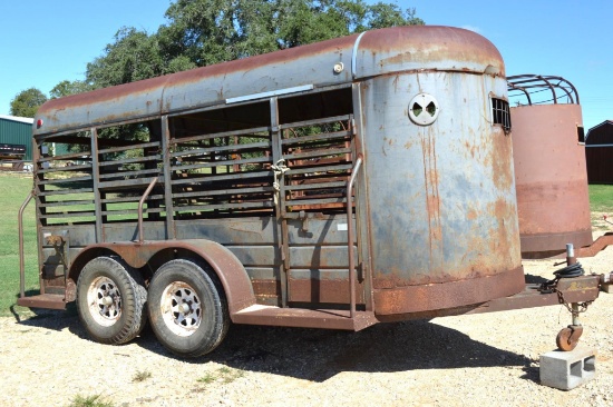 1992 W-W Trailers 14' Bumper Pull Stock Trailer