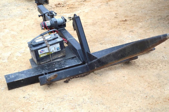 Slide In Hay Spear w/ Remote Controlled Badland Winch