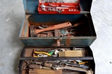 Tool Box with various assorted tools