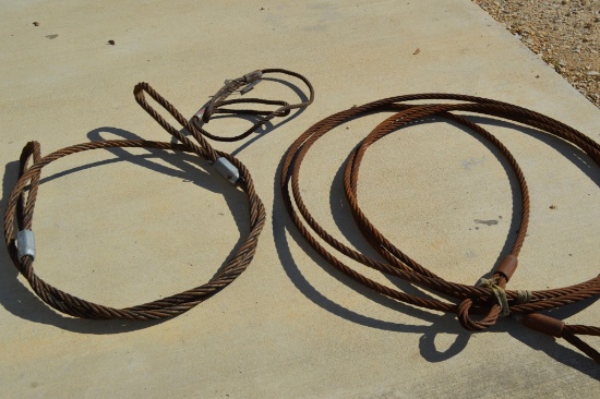 Wire Rope Slings/Chokers - Qty. 3