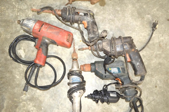 Assorted Drills and Drill Press