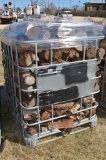 Metal Crate filled w/ cut Mesquite - 1/2 Cord