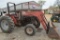 Case International 495 2WD Diesel Tractor w/ Front End Loader