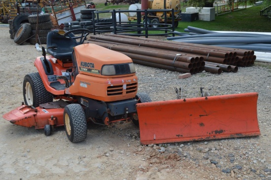 Kubota TG1860 Diesel Riding Mower w/Snow Plow Attachment