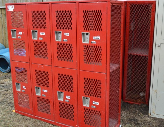 Set of 5 (8 lockers per set) Super Lockers List Industries Lockers