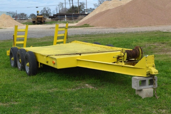 16' 3-Axle Equipment/Utility Trailer with ramps