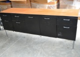 Steel Case Manufacturing Office Desk and Credenza