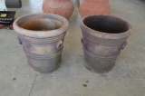 2 Large/Tall Terra Cotta Pots - same size