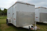 2012 W-W Enclosed Cargo Bumper Pull Trailer, 16' x 6 1/2'