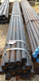 26 Joints of 2inch Pipe, .154 wall 3.68# CW Line Pipe, 21' long, Thread and Coupler, Sch 40