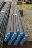 30 Jts Pipe - 2 3/8, .218 wall 5.03# SMLS, 21' long, Threaded both ends w/1 - Sch 80 Seamless