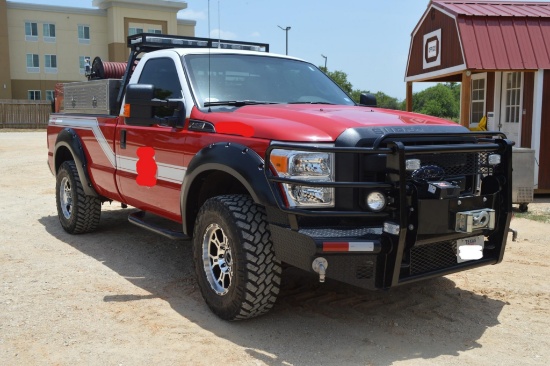2014 Ford F-350 4X4 Emergency/Fire Rescue Truck w/ Lights, Sirens, Tanks, Foam System, etc.