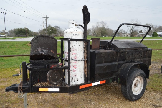 Hot Tar Roofing / Driveway / Road Kettle on Bumper Pull Trailer
