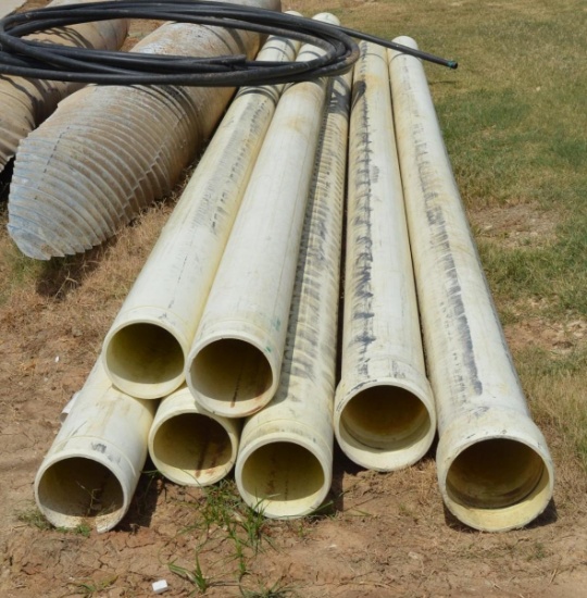 7 Joints of 8" PVC Pipe 24' long