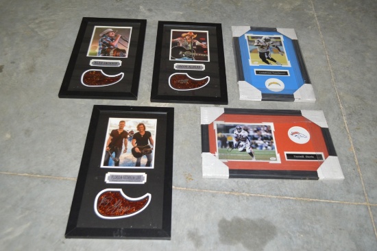 NFL and Country Music Autographed Memorabilia