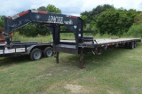 2008 Apache 40' Gooseneck Dual Tandem Float Trailer w/ Winch