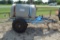 200 Gallon PTO Driven Spray Rig w/ Wand and Rear Cluster on Small Single Axel Utility Trailer