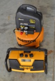 Stanley bostitch Air Compressor DeWalt Radio and Battery Charger