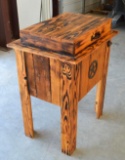 Rustic Wooden Cooler/Ice Chest on Legs